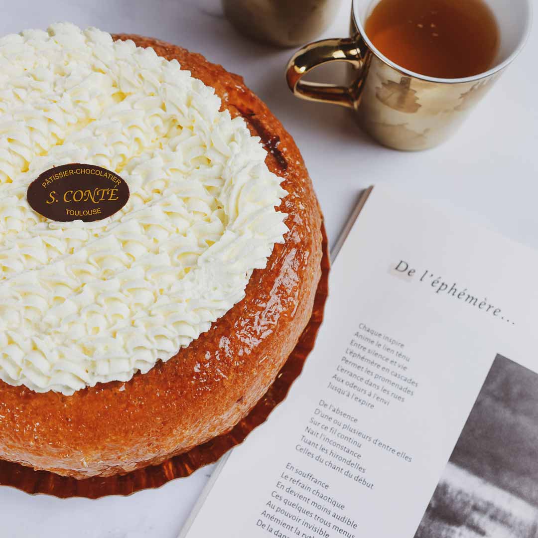 baba au rhum avec chantilly