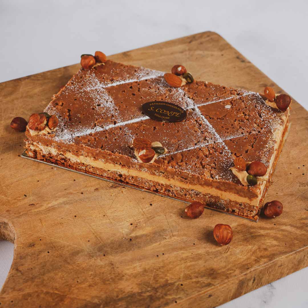 Gâteau croustillant noisette