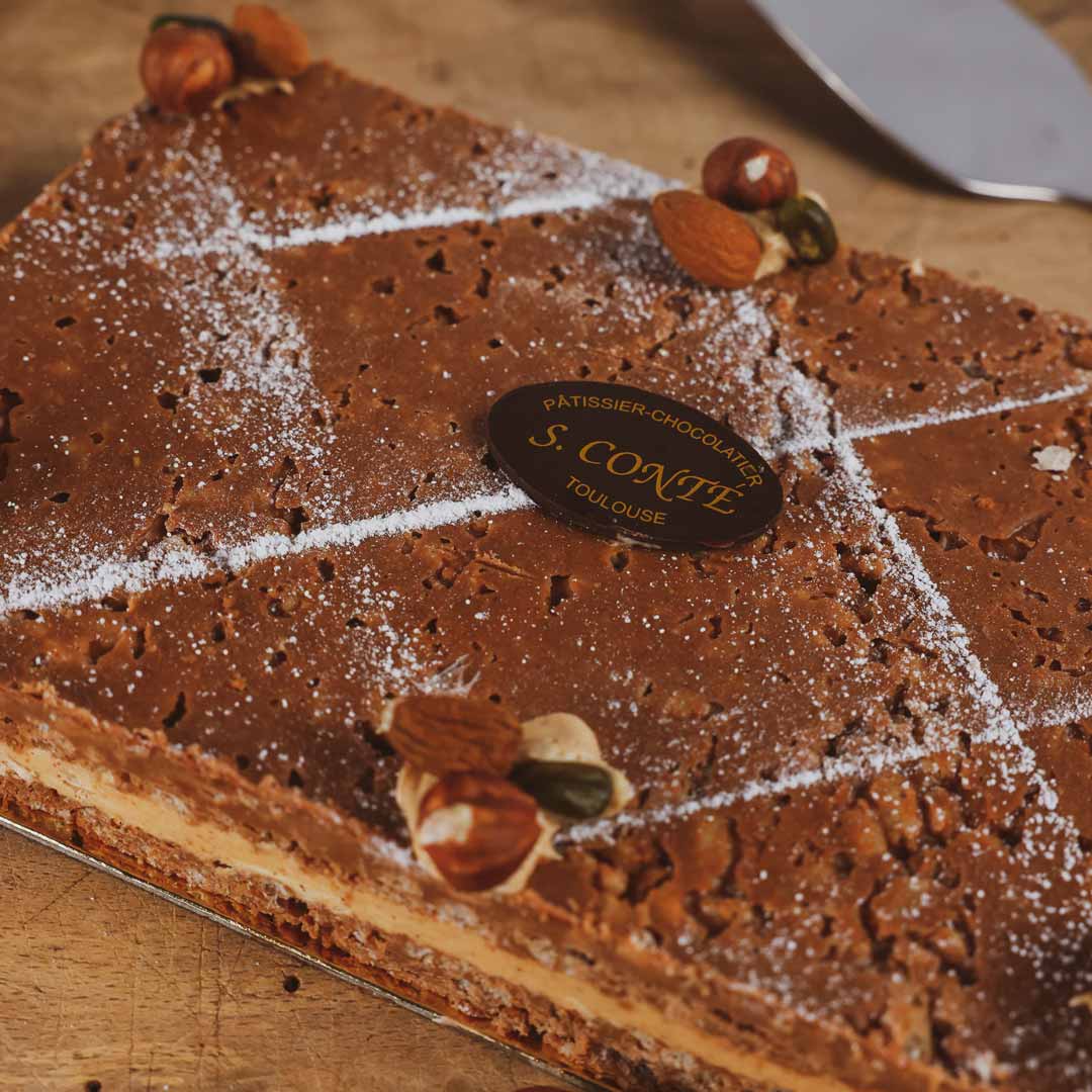 Gâteau croustillant noisette