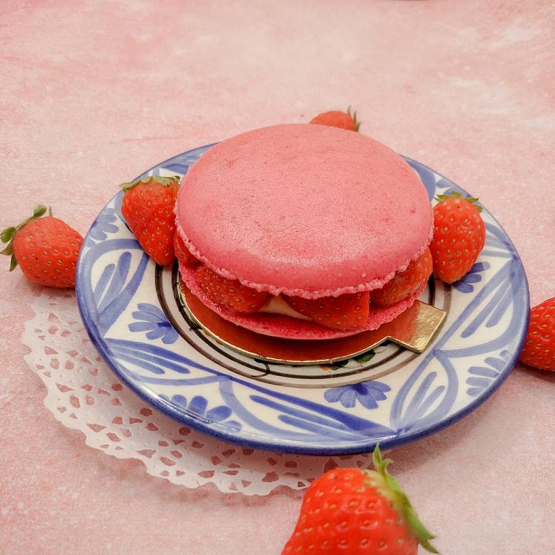 macaron-vanille-fraise