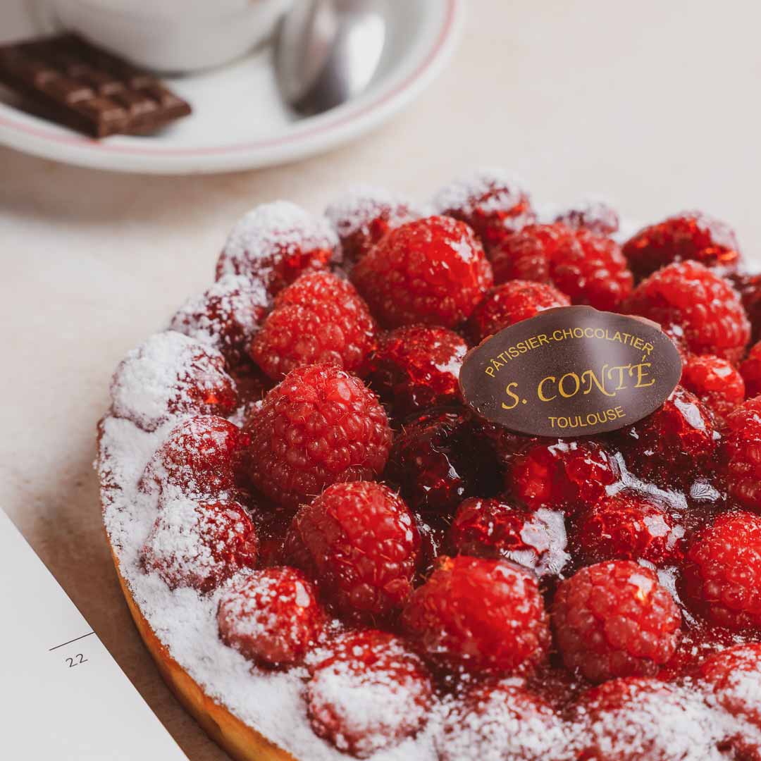 tarte framboises